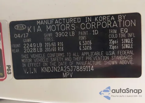 2018 Kia Soul z USA, uszkodzony, nr VIN KNDJN2A25J7889114